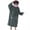 Dark Blue, variant on Funky Big Mouth Monster Pajamas for Adults, Plush Hooded One-Piece Pajamas, Cozy Sleepwear Loungewear Outfit for Halloween Costume Parties and Relaxing Home