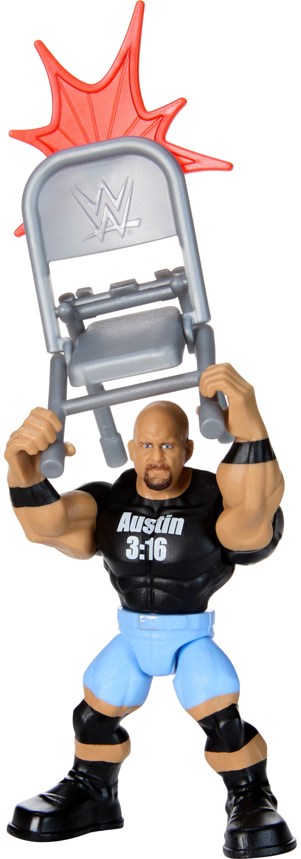 WWE Action Figure Knuckle Crunchers “Stone Cold” Steve Austin with Battle Accessory