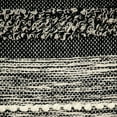 thumbnail image 5 of Parkland Collection Chase 18x18" Striped Cotton Fabric Throw Pillow in Black, 5 of 8