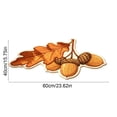 thumbnail image 2 of Fall Oak Leaf and Acorn Shaped Area Rug,Tufted Harvest Theme Floor Mat with White Plush Edge,Irregular Cut Carpet for Entryway Living Room Autumn Home Ornament,24"x16", 2 of 6
