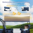 thumbnail image 4 of Cochecito Carrito MOMFANN Plegable Doble para Niños Azul, 4 of 8