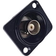 thumbnail image 3 of HUGFEGWE BNC D Panel Mount Connector BNCQ9 Solder Type SDI Video Coaxial BNC Female to Female Connector Socket for Monitoring System (Black Shell) CJB91-100591, 3 of 9