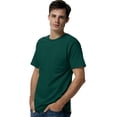 thumbnail image 1 of Hanes TAGLESS Men`s Pocket T-Shirt, L, Deep Forest, 1 of 2