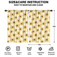 thumbnail image 2 of Blackout Kids Curtains,White Sunflower Childrens Insulated Curtains Set Of 2,Bedroom Essentials,Toddler Room Decor 42x63in(106x160cm), 2 of 4