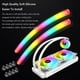 thumbnail image 5 of CoolMoon 2pcs Motherboar 5V 3PIN ARGB 4PIN Aura Sync Luminous Water Cooling Tube, 5 of 9