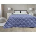 thumbnail image 1 of Indigo Down Alternative Comforter, Abstract Grunge Watercolored Hand Drawn Image Shadow Tree Leaves, Microfiber Quilt for All Season, 5 Sizes, Dark Blue Purple, by Ambesonne, 1 of 3