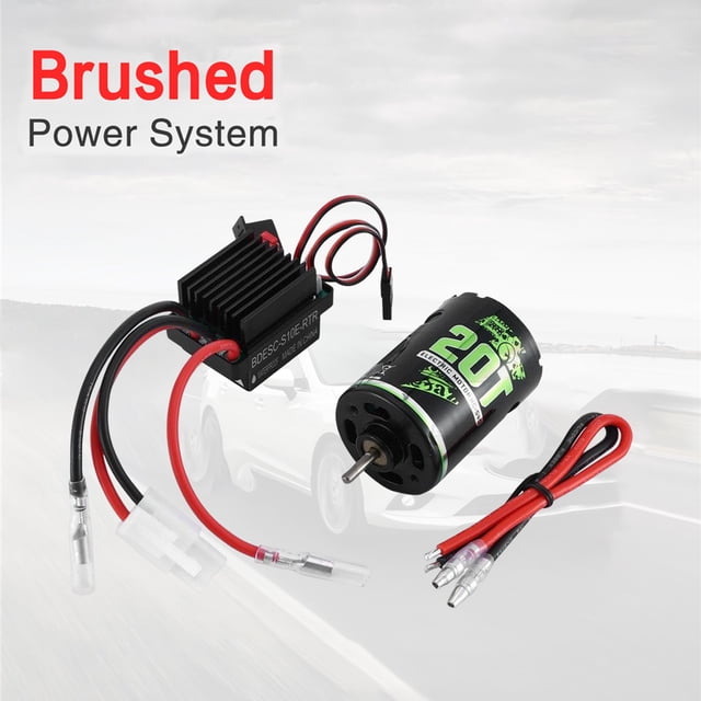 Controlador De Velocidad Esc 540 20T 35T 45T Motor cepillado impermeable para RC Car Rock Crawler (DRM13825 20T)
