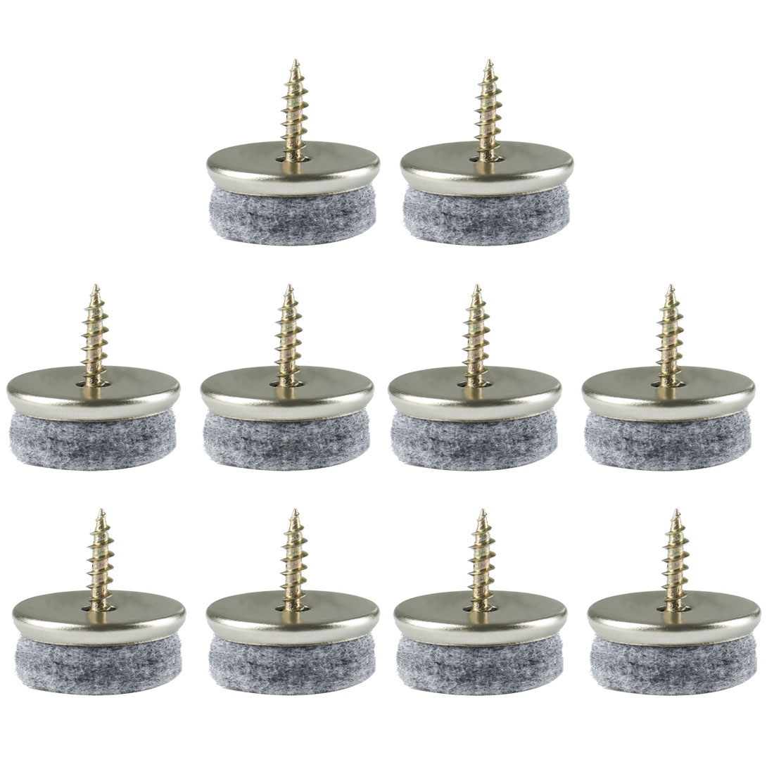 Screw Felt Glider Furniture Pads DIY Leg Feet Protectors 24mm 1" Dia