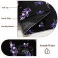 thumbnail image 6 of Round Rugs 8Ft, Purple Olive Fruits Round Area Rug Washable Indoor Throw Carpet, Spring Farm Branches Leaves Plants Black Large Non Slip Circle Rug for Kids Room RV Home Decor Aesthetic, 6 of 8