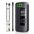 thumbnail image 1 of Portable Electrical Car Air Pump Wireless Tire Inflatable Pump Inflator Air Compressor Pump for Car Motorcycle Bicycle,1 * Car Inflator Pump 1 * USB Cable 4 * Gas Nozzles 1 * Inflator Tube,Black, 1 of 7