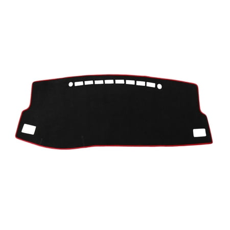 Car Dashboard Cover Nonslip Black Red Dash Mat Sun Pad Carpet for 14-18 Toyota