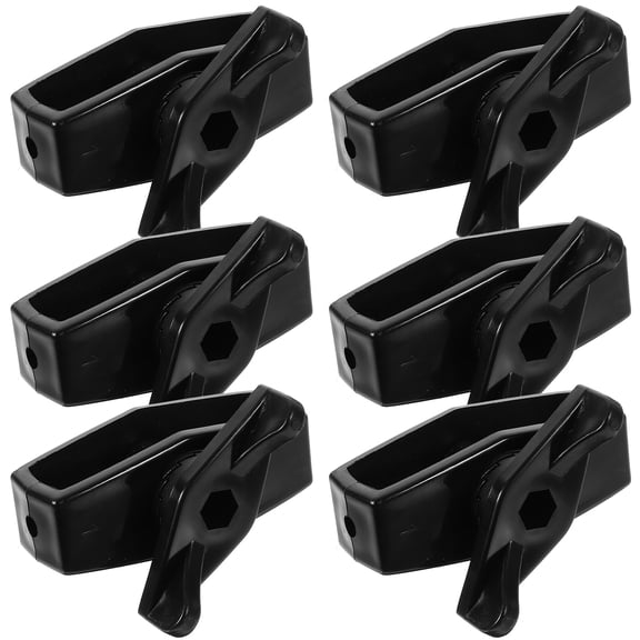 Soimiss 6Pcs Garden Wire Rope Tightener Steel Cable Tensioner for Outdoor Fence Use Black