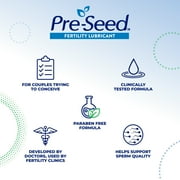 Pre-Seed Fertility Lubricant, for Use by Couples Trying to Conceive, with 9 Applicators, 1.4 oz Tube