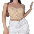 thumbnail image 4 of Camisole Aguichant en Dentelle Sans Manches Élastique, 4 of 7