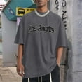 thumbnail image 2 of Big and Tall Shirts for Men Summer Large T Shirt Top Loose T Shirt Men's Casual Fashion Boys Basic Vintage Street Wear Shirts for Man Fishnet Size Small Mens Tops Mens Big And Tall Pocket 2XL, 2 of 5