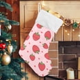 thumbnail image 5 of Coolnut Heart Strawberry Christmas Stockings Neon Christmas Presonalized Large Stocking Sock, Set of 1 Xmas Party Winter Decor Candy Bag Family Holiday Gift, 17.7 Inch, 5 of 7