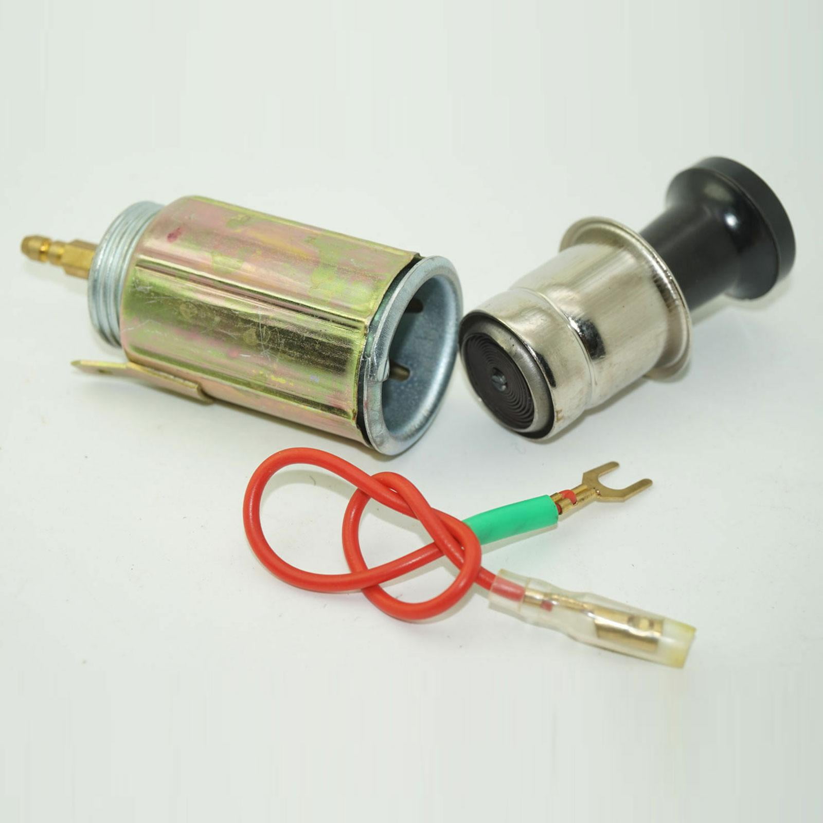 DC 12-volt Car Auto Cigarette Lighter Replacement Plug & Socket Assembly Se  GX T0I7