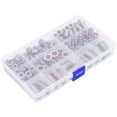 thumbnail image 4 of 125-Piece Galvanized Iron Hex Drive Insert Wood Nuts Assortment Kit - Durable Threaded Furniture Fasteners with Storage Box, Multiple Sizes M4/M5/M6/M8/M10 for Home Decoration, Cabinet & Woodworking, 4 of 6