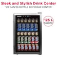 thumbnail image 3 of Frigidaire 4.4 Cu. ft. 126-Can Beverage Center Refrigerator, EFMIS155, Stainless Steel, 3 of 13