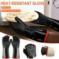 thumbnail image 1 of Fiudx Guantes para Barbacoa, de Aramida Resistente Al Calor, con Revestimiento de Neopreno Impermeable, Diseño Antideslizante de Cinco Dedos, para Asar y Cocinar, Protección para Exteriores, Forro Su, 1 of 2