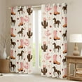 thumbnail image 2 of Feelyou Boot Hat Black Out Curtains, Rustic Horse Animal Curtains Pack of 2 (42x63 Each), 2 of 6