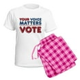 thumbnail image 5 of CafePress - Your Voice Matters Women's Light Pajamas - Women's Short Sleeve Print T-Shirt and Pants Light Cotton Pajama Set, 5 of 7