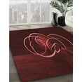 thumbnail image 3 of Ahgly Company Machine Washable Indoor Square Transitional Chocolate Brown Area Rugs, 5' Square, 3 of 7