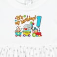 thumbnail image 4 of Inktastic It's My Birthday Circus Train 1st Birthday Girls Baby Dress, 4 of 5