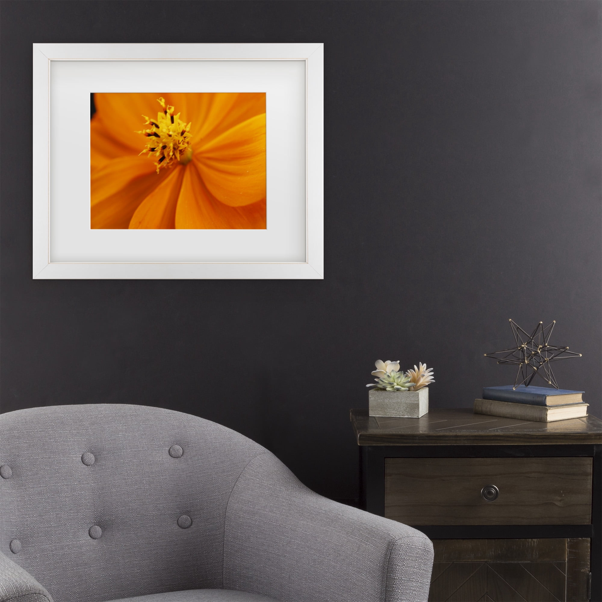 Trademark Fine Art 'Orange Flower' Canvas Art by Kurt Shaffer