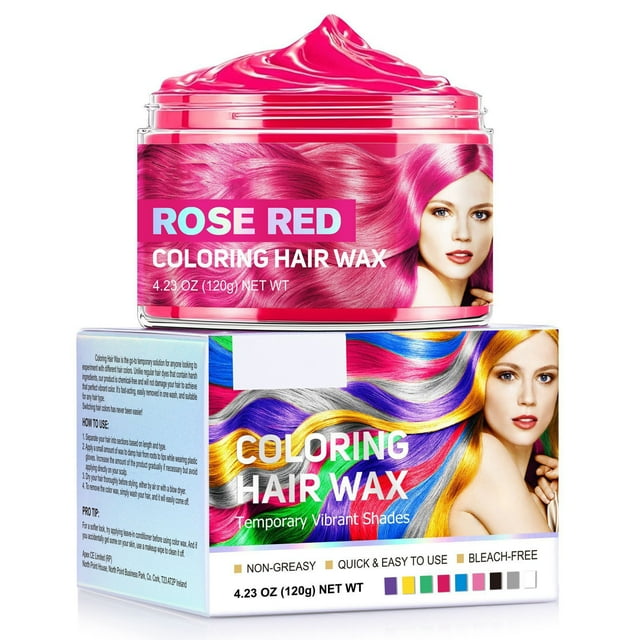 Crema de tinte temporal para cabello teñido, desechable, de moda, sin dañar el color, 9 colores, 120 g, color peludo.