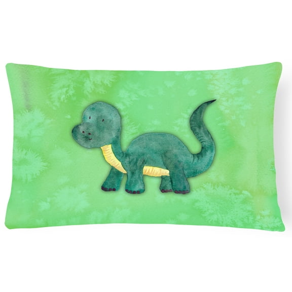 Brontosaurus Watercolor Canvas Fabric Decorative Pillow