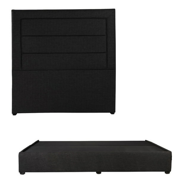 Base de cama King Size DICASA Cabecera Blend Negro