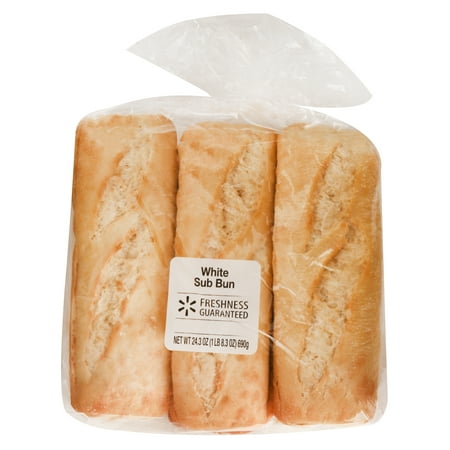 Freshness Guaranteed White Sub Bun, 6 ct