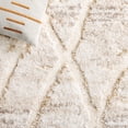 thumbnail image 6 of Safavieh Ravine Nancy Geometric Shag Area Rug, Beige/Ivory, 6'7" x 6'7" Square, 6 of 10