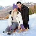 thumbnail image 6 of URATOT Winter Warm Knitted Sets Beanie Pompom Hat Scarves Winter Touchscreen Gloves Scarf Set for Men Women, 6 of 10