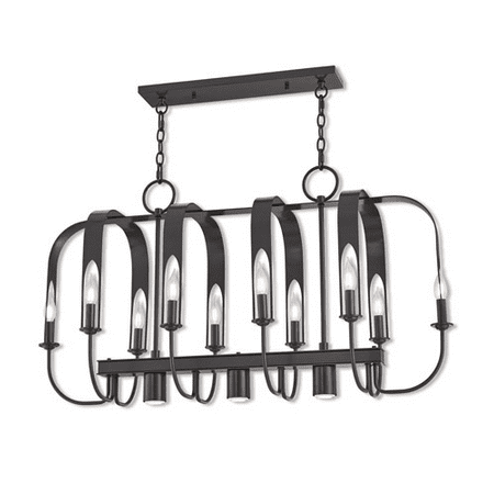 

Island 10 Light With English Bronze Candelabra 42 inch 600 Watts - World of Crystal
