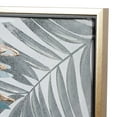 thumbnail image 6 of 32" x 32" Tropical Leaf Framed Wall Art with Gold Frame, by DecMode, 6 of 14