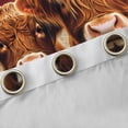 thumbnail image 4 of Castle Fairy Highland Cow Blackout Curtains Set of 2 (52x84 Each),Farm Window Curtains, 4 of 6