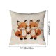 thumbnail image 3 of Uuiauoio Cute Animals Decorative Throw Pillow Cover , Animals Family Animals Outdoor Pillow Cases Square Standard Cushion Cover for Sofa Couch Bed Car 17.72x17.72 inch, 3 of 6