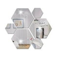 thumbnail image 5 of ​24pcs 3D Hexagon Mirror Wall Sticker Art Tile Decal Home Living Room Decor, 5 of 6