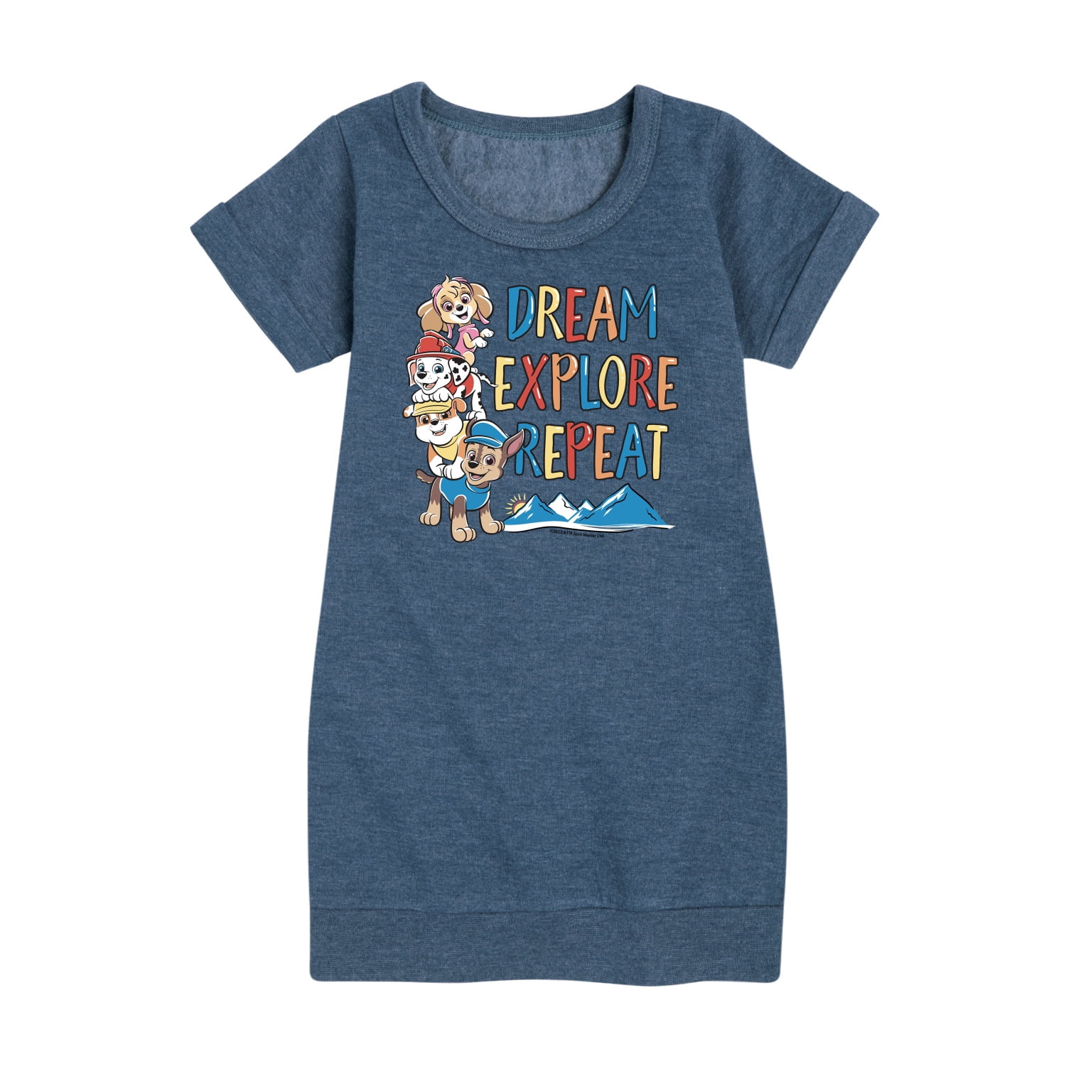 Paw Patrol - I Brake for Christmas - Toddler and Youth Girls Fleece Dress