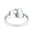 thumbnail image 3 of Honeycomb Band Ring Lab Created White Opal Solid 925 Sterling Silver Size 7, 3 of 6