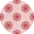 thumbnail image 1 of Ahgly Tapis Rond Lavable en Machine Intérieur Transitionnel Rouge, 8 Pieds Rond, 1 of 7
