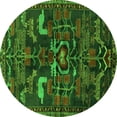 thumbnail image 1 of Ahgly Company Indoor Round Animal Green Traditional Area Rugs, 3' Round, 1 of 1