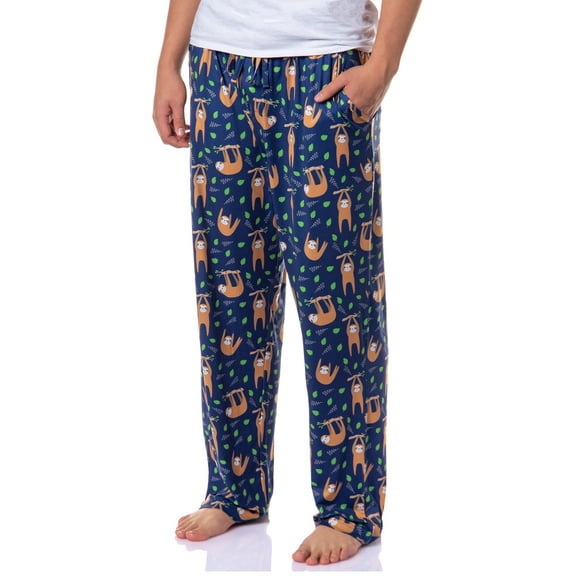 PJammy Men's Sloth Animal Hanging Around Sleep Lounge Pajama Sleepwear Pants
