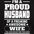 thumbnail image 3 of CafePress - I'm A Proud Husband Of A Freaking Awesome Wife T S - Men's Classic Graphic Cotton T-Shirt, 3 of 4