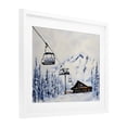 thumbnail image 3 of Stupell Industries Winter Ski Lift Cabin White Framed Print Under Glass, design by Arlington Prints, 3 of 9