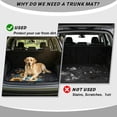 thumbnail image 4 of HUISEFOR Yellow Sunflower Car Trunk Mat for Women 29" x 39" Non-Slip Cars Accessories Full Protection Easy Installation Universal Fit for Most Cars SUV, 4 of 7