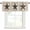 Brown Beige, variant on Texas Star Brown Rod Pocket Curtain Valance, Vintage Farm Barn Blue Wooden Texture Farmhouse Window Valance for Living Room, Bedroom, Kitchen 60"W x 18"L