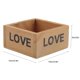 thumbnail image 3 of Caja cuadrada de madera para plantas suculentas, bandeja de almacenamiento para macetas para decoración de escritorio del hogar (beige) Unbranded JY13315-03, 3 of 7